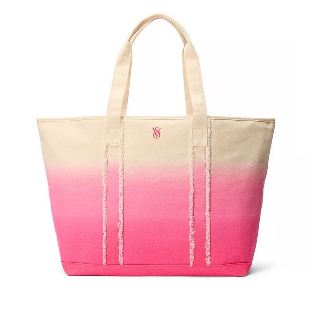 Victoria's Secret Pink and Cream Ombre Beach Tote